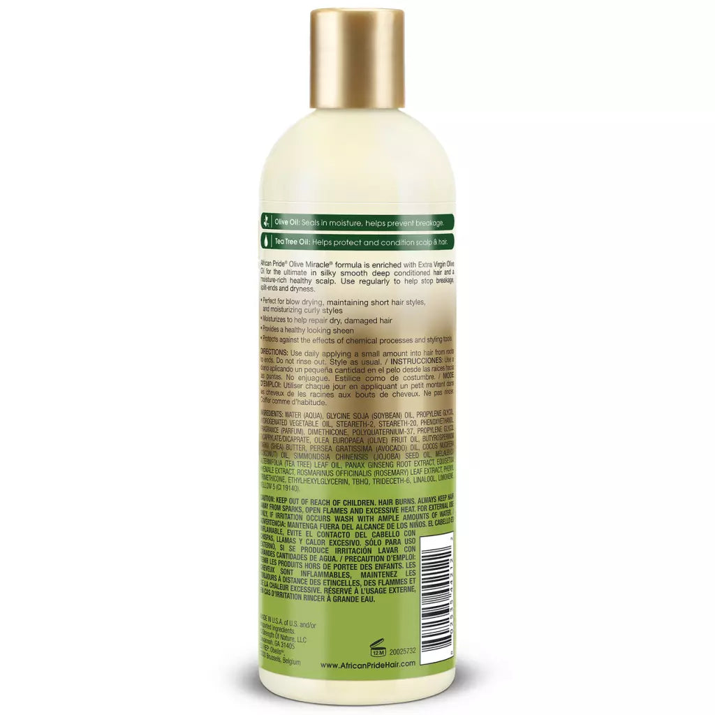 African Pride Olive Miracle Daily Hydration Oil Moisturizer Lotion.
