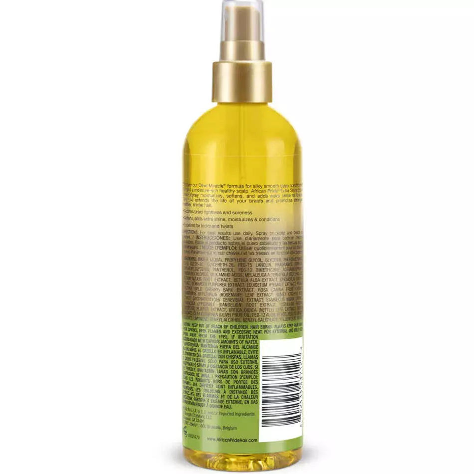 African Pride Olive Miracle Braid Sheen Spray