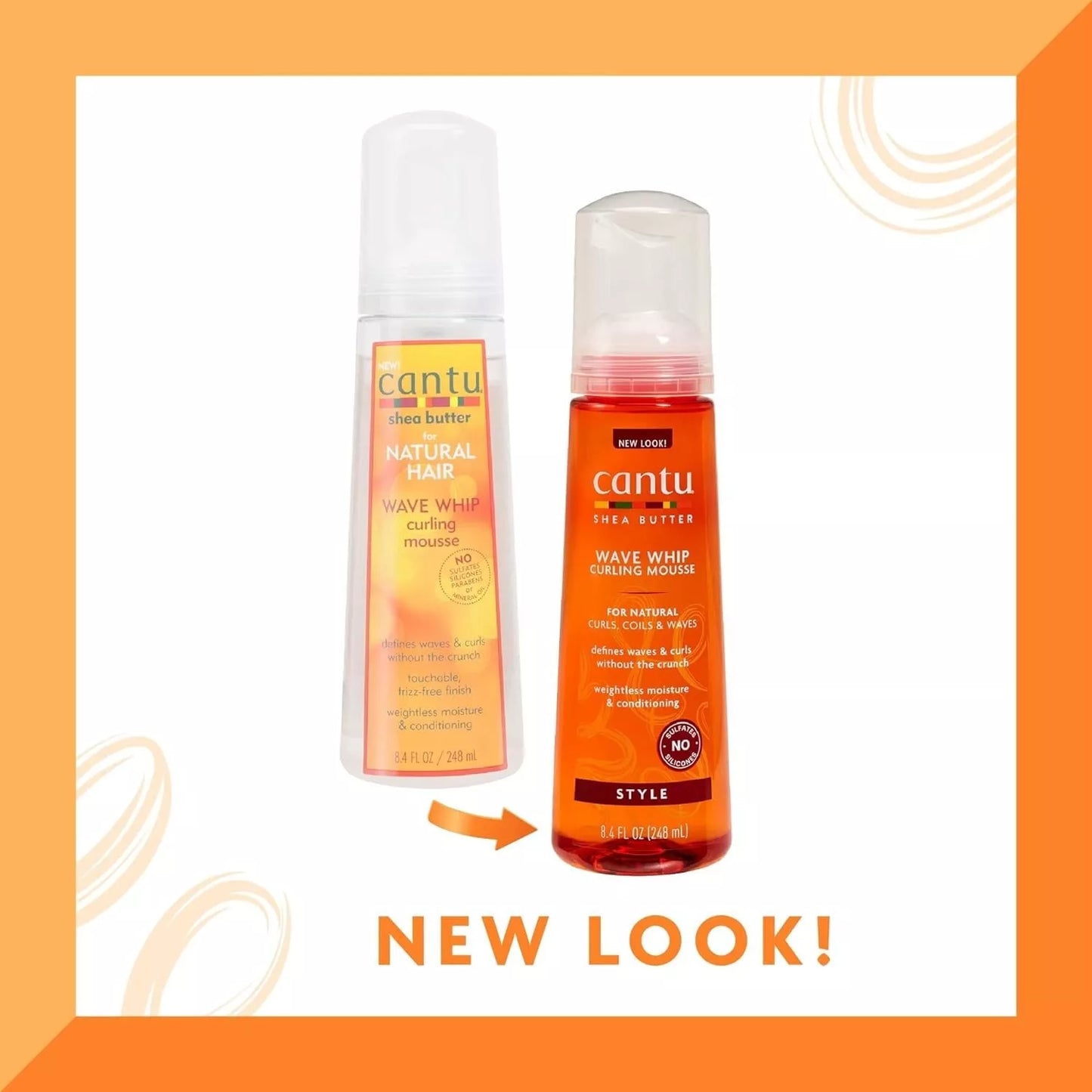 Cantu Wave Whip Curling Mousse 248ml