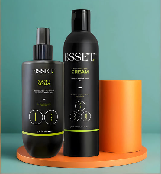 BSSET Original Curl Cream & Sea Salt Spray Combo