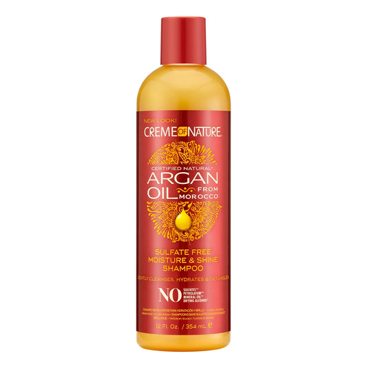 Creme of Nature Argan Sulfate-Free Moisture & Shine Shampoo, 12 Oz