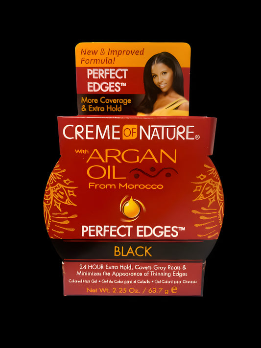 Creme Of Nature Argan Oil Perfect Edges Black 2.25 Ounce