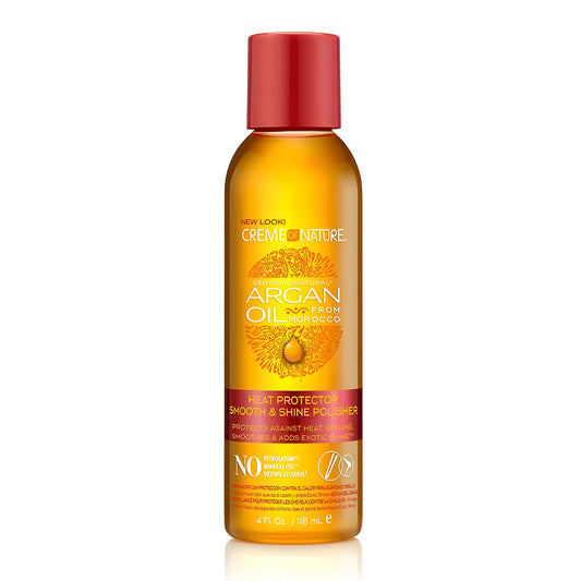 Creme Of Nature with Argan Oil Heat Defense Smooth And Shine Polisher, 4 Oz