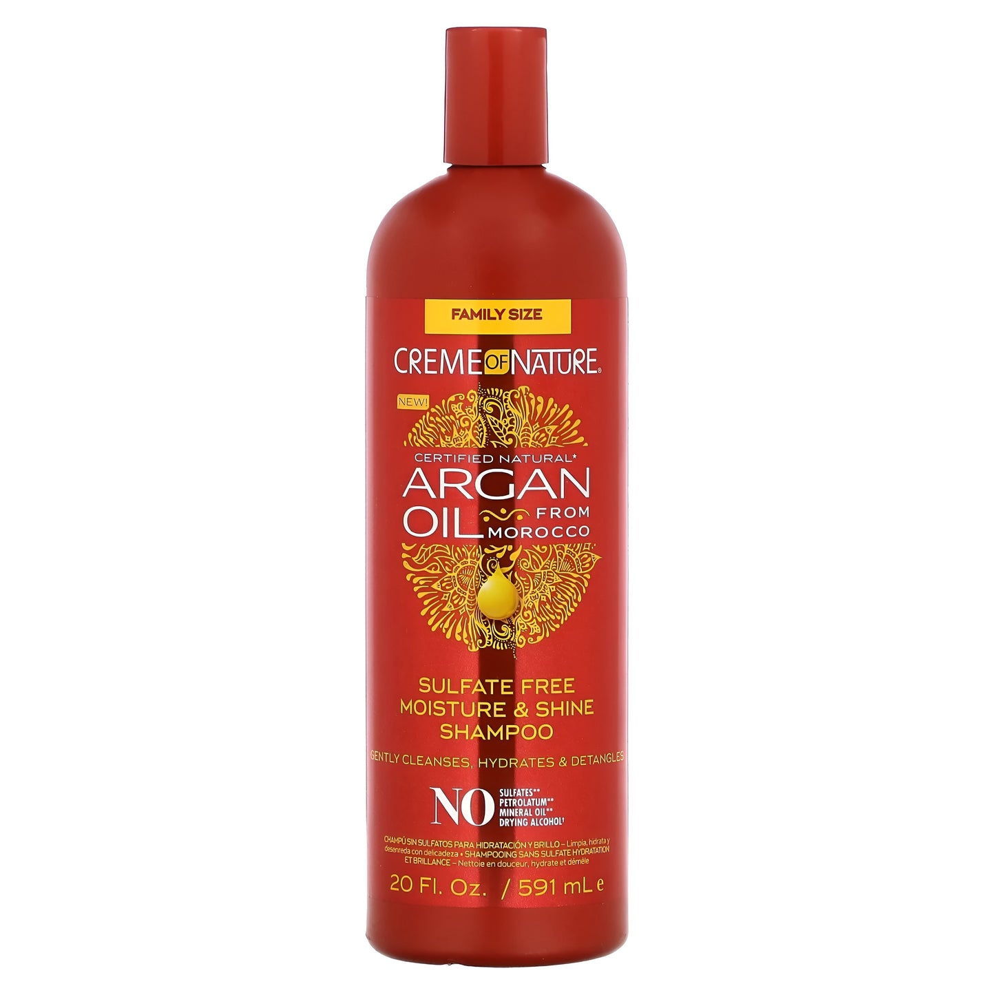 Creme of Nature Argan Oil Moisture Shine Shampoo, 20 oz