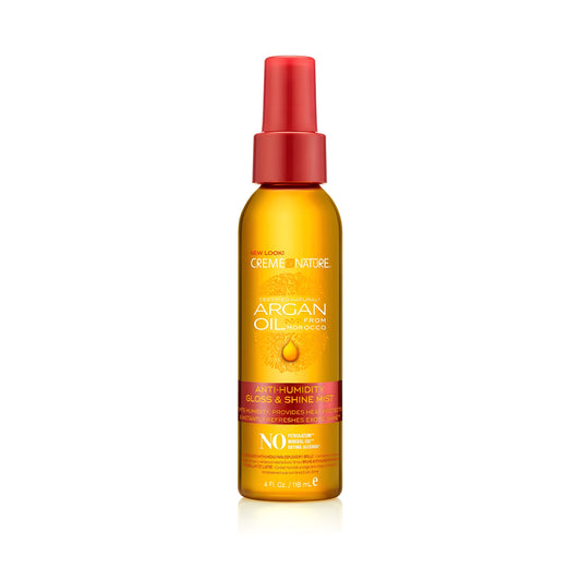 Creme of Nature Argan Oil from Morocco Anti-Humidity Gloss & Shine Mist Hair Oil, 4 fl oz