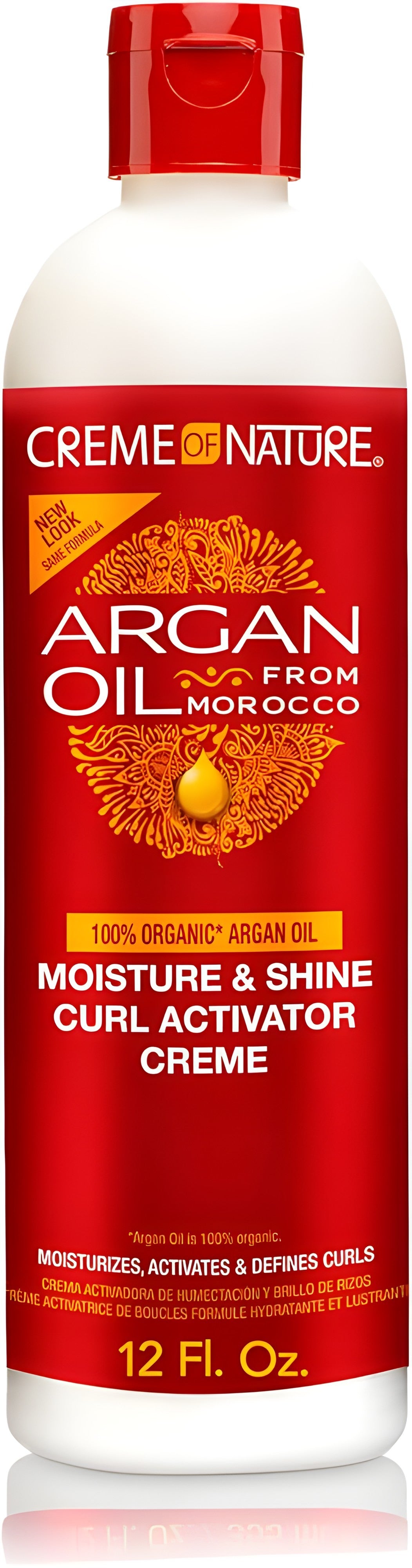 Creme of Nature Argan Oil Moisture & Shine Curl Activator Creme, Argan Oil of Morocco, 12 Fl Oz