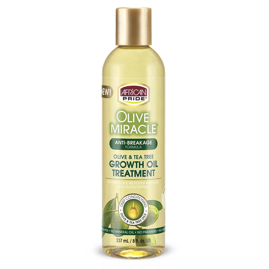 African Pride Olive Miracle Olive & Tea Tree Growth Oil Treatment.