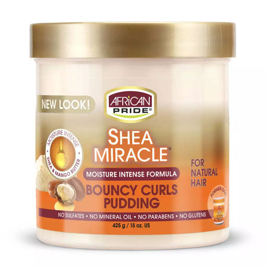 African Pride Shea Miracle Bouncy Curls Pudding.