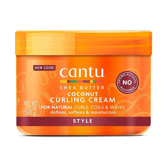 Cantu Shea Butter Coconut Curling Cream | Defines, Moisturizes | No Sulfate 340g