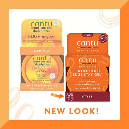 Cantu Shea Butter Extra Hold Edge Stay Gel.