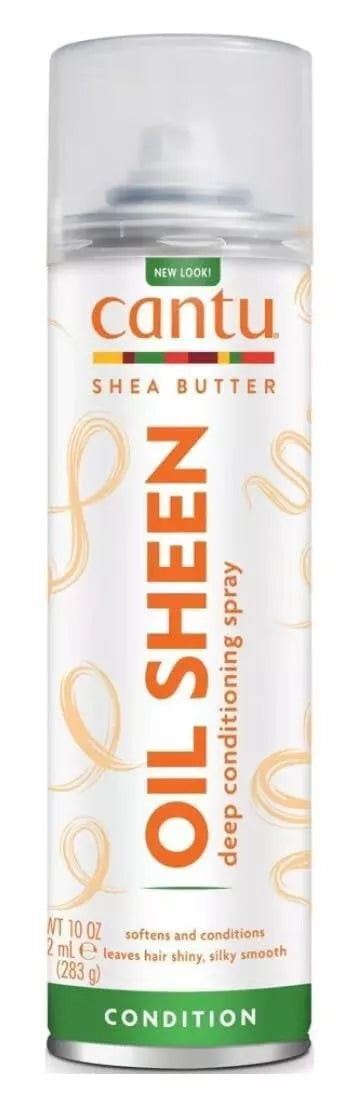 Cantu Oil Sheen Deep Conditioning Spray with Shea Butter 10 Oz